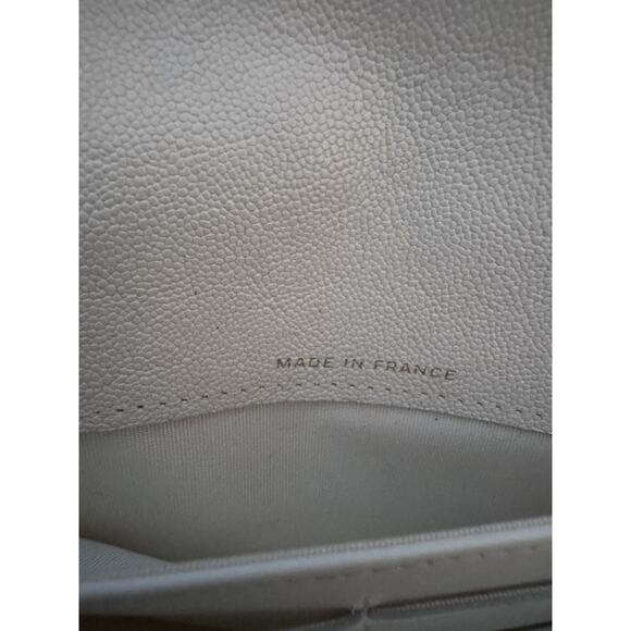 Chanel Boy Cream Beige Gold Tone Long Quilted Wallet W/box - Picture 4 of 14